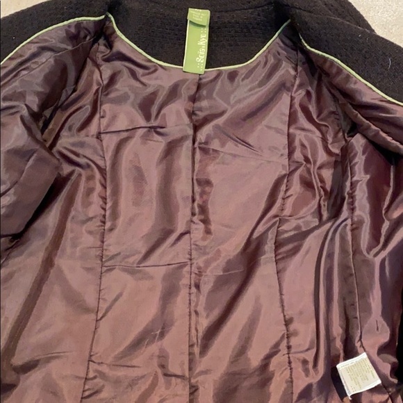 Soia & Kyo chocolate brown wool belted jacket Small - Picture 6 of 8